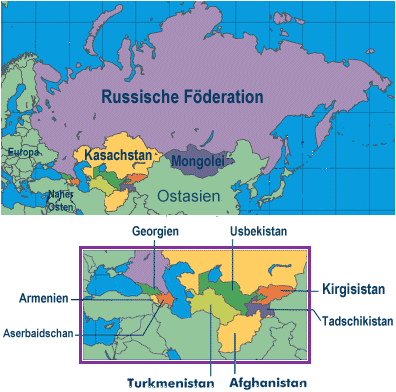 Map of Asien